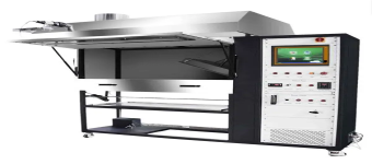 Floor material combustion tester